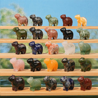 Nouveautés : Mini-châteaux sculptés en cristal de quartz naturel mélangé de 35 mm, artisanat spirituel en pierres précieuses, figurines à vendre