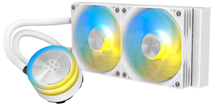 Ventilador de Difusión de Agua SilverStone Frost Knight 240/360 ARGB, Ventilador de Bajo Ruido y Alta Eficiencia ARGB Blanco/Negro - Product Image 5