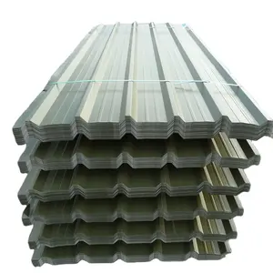 Murah pra dicat baja galvanis lembar atap logam papan bergelombang bergelombang galvanis