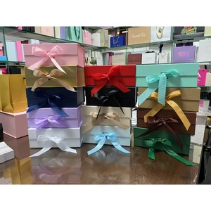 Low MOQ 100 & Ready Stock for Quick Delivery Fully Custom Luxury <b>Gift</b> Box with Magnetic Ribbon Closure for Small Wig Business - Product Image 4