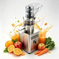 Verticale commerciële slowjuicer, koude pers, masticerende sapcentrifuge, aparte pulp, fruit- en groentesapcentrifuge, apparatuur
