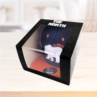 Fabricant personnalisé LOGO emballage de chapeau de cowboy en papier couché chapeau seau casquette de baseball boîte d'emballage avec fenêtre en PVC transparent