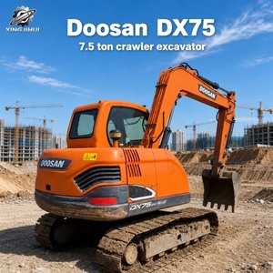 Original South Korea Used Doosan DX75 DX75-9C DX75LC-9C Excavator 7 Tons Mini Used Doosan Crawler Excavator - Product Image 1