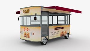 Carrito de comida móvil para restaurante, carro de comida para perros calientes - Product Image 6