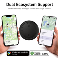 Pour les navetteurs : Localisateur de clés iOS et Android, traqueur de portefeuille à pile CR2032, mini balise pour porte-passeport