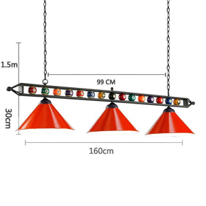 Lampada di Design per Biliardo di Alta Gamma con 3 Teste, Adatta per Tavoli da 8FT e 9FT - Product Image 2