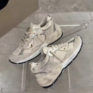 Sneakers en cuir véritable blancs sur mesure, respirants, avec amorti, Lucky Star, style streetwear, chaussures de sport pour hommes - Product Image 6