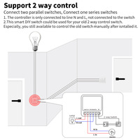Disjoncteur intelligent WiFi Baijiang Tuya, contrôle à distance par application, commande vocale Alexa, système de maison intelligente, interrupteur de circuit