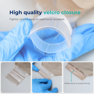 BLUENJOY karbon filtre vana Ostomy çanta rahat dokunmamış kumaş iki parçalı Velcro kapatma Ostomy çanta için bariyer <span class=keywords><strong>Colostomy</strong></span> - Product Image 6