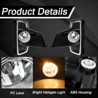 Ensemble de phares antibrouillard avant avec feux de pare-chocs LED pour Toyota REVO ROCCO/HILUX DAKAR/ 2018 2019