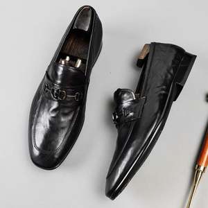 Chaussures habillées et mocassins décontractés pour hommes en cuir véritable de haute qualité, idéales pour les mariages d'automne et les occasions professionnelles - Product Image 6