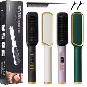 แปรงหวีผมไ<span class=keywords><strong>ฟ</strong></span><span class=keywords><strong>ฟ</strong></span>้า หวีลมร้อน เครื่องหนีบผมตรง เครื่องจัดแต่งทรงผมอเนกประสงค์ แปรงลมร้อน ที่หนีบผมตรง - Product Image 5