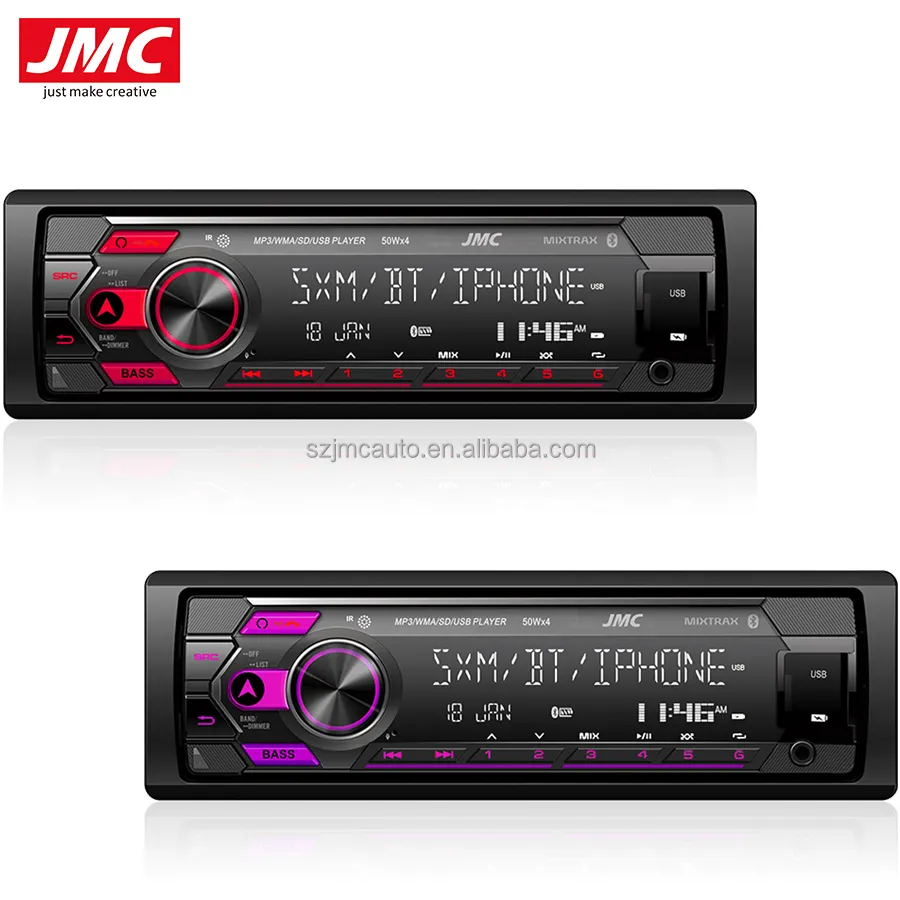 JMC universal car stereo AUX 2 USB Car Radio usb music digital Radio LCD screen car MP3 radio player