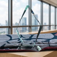 Trophée en cristal K9 poli en forme de goutte d'eau, vierge, personnalisable avec logo, pour récompenses, compétitions, plaques d'honneur et événements professionnels, vente en gros