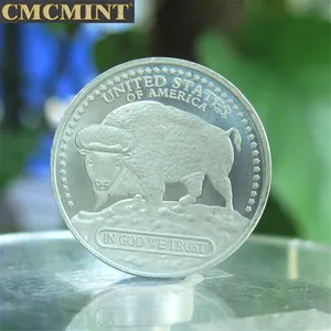 للبيع بسعر مميز عملة قديمة 24K جاموس 1Oz 100 مطحنة. 999 سبائك مطلية بالذهب عيار