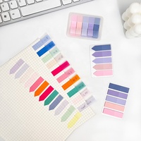 Blocs de notes adhésifs transparents, blocs de notes autocollants imperméables, notes adhésives translucides pour annoter les livres