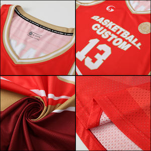 Ensemble de maillots de basket-ball à transfert thermique pour jeunes, design d'équipe, uniforme de <span class=keywords><strong>sport</strong></span> d'entraînement pour équipes scolaires B25054 - Product Image 6