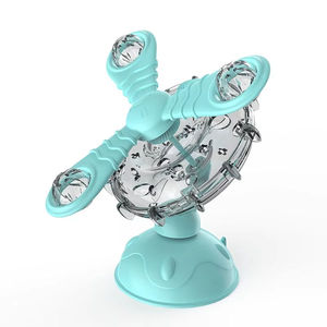 Großhandel Modernes Interaktives Haustier-Spielzeug Multifunktionales Spinner-Windrad mit Saugnapf Umweltfreundlich Blinkend Kauend - Product Image 1
