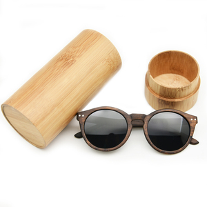 Du <span class=keywords><strong>Mu</strong></span>-gafas de sol de madera, lentes polarizadas UV400 con funda de bambú, redondas, a la moda, nuevas - Product Image 6