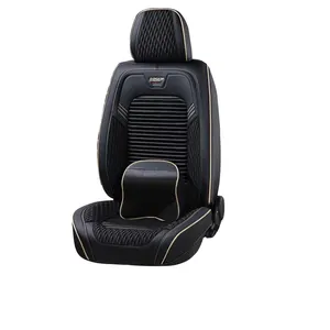 Araba aksesuarları evrensel lüks deri araba koltuk minderi otomotiv araç minder örtüsü nefes araba klozet kapağı iç 6D - Product Image 6