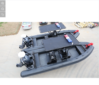 Bateau gonflable en caoutchouc de patrouille de coque en aluminium de la CE Alu Rib760 avec le moteur de YAMAHA 200HP