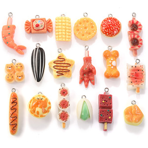 Accessoires de bijoux en résine, pendentifs en forme de pain de maïs, <span class=keywords><strong>graines</strong></span> de <span class=keywords><strong>melon</strong></span>, pendentifs en forme de collations, colliers, bracelets, boucles d'oreilles DIY - Product Image 5