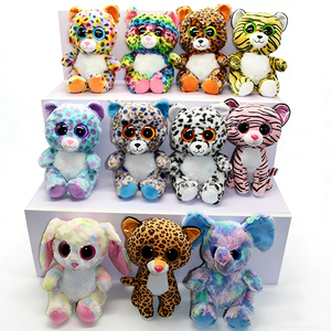 Personaliza un peluche de leopardo estético y colorido, lindo peluche decorativo de gato salvaje - Product Image 3