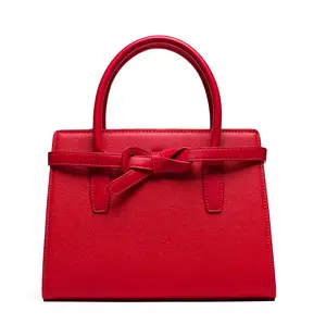 Tas tangan wanita bisnis produsen Klasik Mewah desainer baru tas tangan Logo kustom tas Tote Wanita Mode kulit Pu