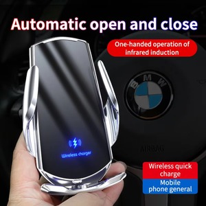 Soporte de Carga Inalámbrica para Teléfono Móvil para Automóvil, Clip Eléctrico de 15W, Carga Rápida Inteligente, Soporte de Navegación para Automóvil - Product Image 3