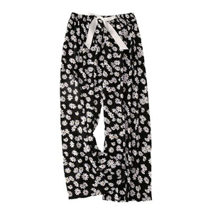 Calças de Pijama de Algodão Novas para o Verão para Mulheres Grávidas, Leves, Tamanho Grande, Corte Solto, Perna Larga, Calças Longas com Estampa Floral - Product Image 2
