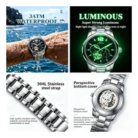 Alarm Chronograph Uhr Herren Automatische Mechanische Uhr Marke