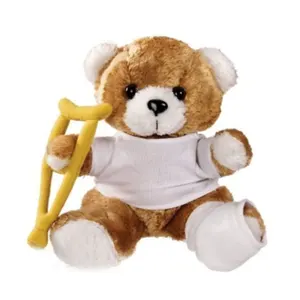 Оптовая продажа, симпатичный плюшевый медведь 25 см, набивной медведь на заказ с рубашкой, подарок для пациента