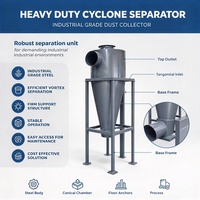 Séparateur cyclonique centrifuge industriel pour la récupération des poussières dans les ateliers de travail du bois et de la métallurgie