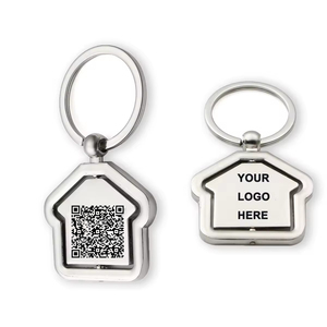 Printed Custom <strong>QR</strong> <strong>Code</strong> Keychain Metal <strong>Key</strong> Holder <strong>Key</strong> <strong>Ring</strong> Two Dimensional Bar <strong>Code</strong> <strong>Key</strong> Chain <strong>Ring</strong> Holder - Product Image 2