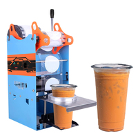 Machine de scellage électrique automatique Wallepac 220V pour sachets de thé à bulles en plastique, petite tasse, remplissage et scellage à la chaleur pour gobelet en papier