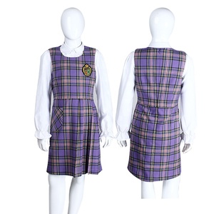 Primary School Children's Eco-friendly Anti-pilling School Uniform <strong>Blazer</strong> <strong>Set</strong> Shirt Plaid <strong>Skirt</strong> for Girls - Product Image 5