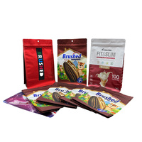 Sacs de conservation alimentaire réutilisables à impression personnalisée, sacs d'emballage pour biscuits, sacs pour fruits secs, cacahuètes, chips, sachets de collation