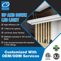Éclairage Halocn de haute qualité pour écoles, bureaux, magasins, 40w 50w, lumière LED bidirectionnelle