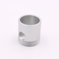 Pièce usinée CNC en aluminium AL6061-T6 anodisé argenté, personnalisée en usine selon la norme IAFT 16949, pour base d'antenne, certifiée ROHS/Reach