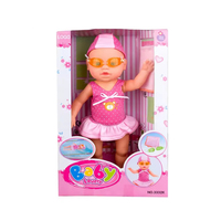 Poupée de natation JinYing, cadeaux pour enfants, été, plage, salle de bain, flottante, bras oscillant, dos nu, freestyle, poupée de natation électrique de 13 pouces