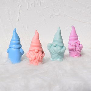 Moldes de Silicona para Velas 3D, Moldes de Silicona para Velas de Navidad con Diseño de Santa Claus y Duende, Decoración Invernal DIY, Molde para Velas - Product Image 4
