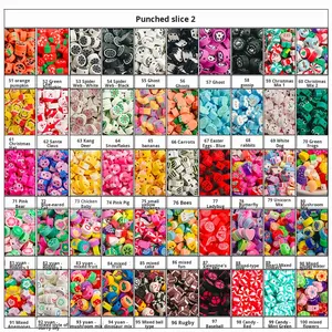 100 Piezas de Cuentas de Arcilla Suave Perforadas de 10 mm, Cuentas Rebanadas Decorativas para Pulseras, Ensartado, Entrenamiento, Piezas de Arcilla con Orificio Recto - Product Image 3