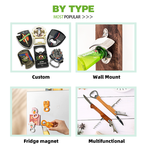 Manufacturer Custom 3D Metal Bottle Opener Modern Fridge Magnet Wedding <strong>Gift</strong> for Tourists Souvenirs Promotional Wall Beer Opener - Product Image 4