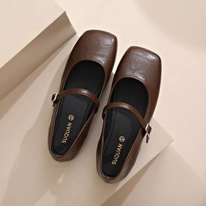 Scarpe Basse Casual da Donna in Morbida Pelle <span class=keywords><strong>con</strong></span> Punta Tonda e Fiocco Primaverile/Estivo per Uso Quotidiano - Product Image 2