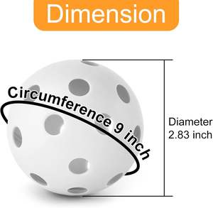 Balles de baseball d'entraînement en plastique alvéolé, légères, durables, souples, à vol limité, pour l'entraînement et le jeu de softball - Product Image 6