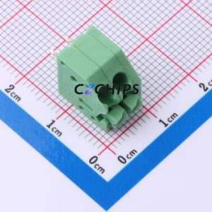1984963 Spring Terminal Block Through hole Component (THT),P=3.5mm Connector 3.5mm Green Through Hole 2P - Product Image 1
