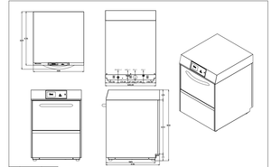 Meilleure Vente : Lave-verres sous comptoir en acier inoxydable haute performance pour bars, OEM et ODM acceptés, lave-<span class=keywords><strong>vaisselle</strong></span> sous comptoir - Product Image 2