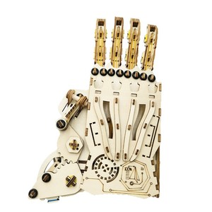 <span class=keywords><strong>Jouet</strong></span> STEM en <span class=keywords><strong>bois</strong></span> à assembler, main robotique mécanique, pour enfants de 0 à 3 mois, manipulateur télescopique en forme de main, éducatif - Product Image 5