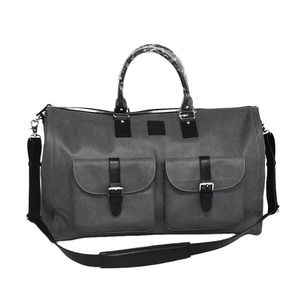 Échantillon Gratuit – Housse de Costume de Luxe Personnalisée Multifonctionnelle en Toile Grise pour Rangement et Voyage – Sac de Transport pour Robe de Mariée - Product Image 1