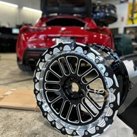 Jantes en alliage forgé Bead Lock 5x100/112/114.3/115/120/127/130/139.7 6x139.7 Finition noire Neuves pour voitures de sport, SUV, pick-up